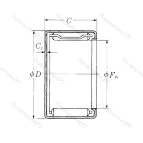 Подшипник игольчатый радиальный MFJ-59
