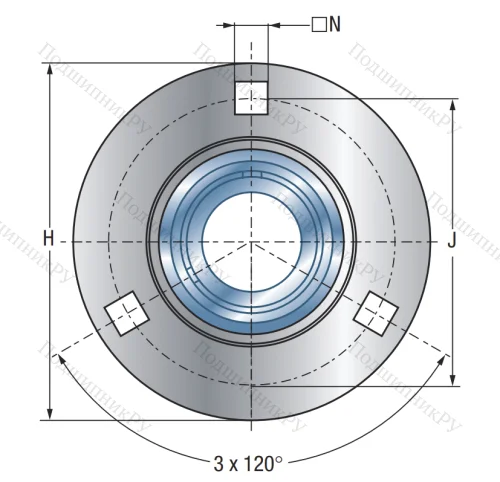 Подшипниковый корпус PF 206