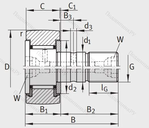 Подшипник KR 30 PP