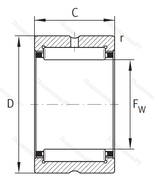 Игольчатый подшипник RNA 69/28
