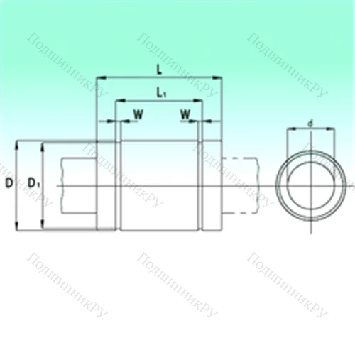 Подшипник шариковый линейный KB 0522-PP