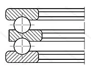 Подшипник  38204 (52204) 
