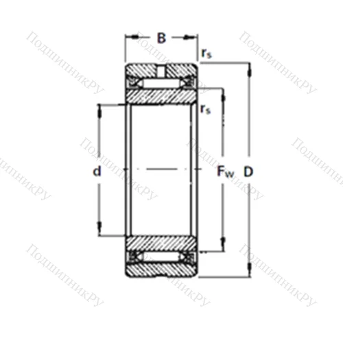 Подшипник игольчатый радиальный NA 2160