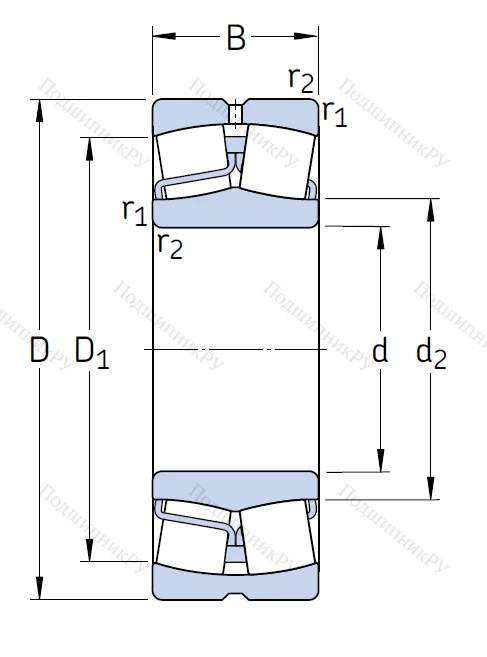 Сферический роликовый подшипник 23028 CC/W 33