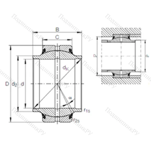 Подшипник скольжения сферический