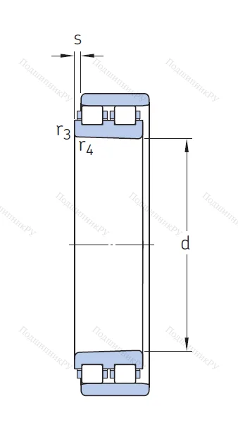 Роликовый цилиндрический подшипник NN 3016 KTN/SP