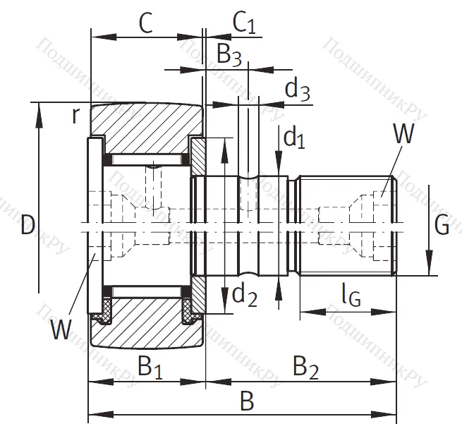 Подшипник KR 22 PP A