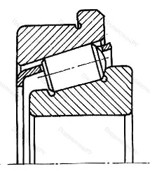 Модификация подшипника 67204А размер 20x47/51x15,25