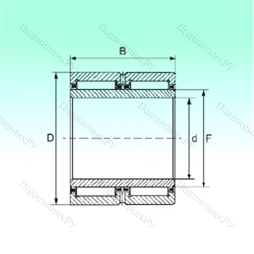 Подшипник игольчатый радиальный NA 6914 ZW