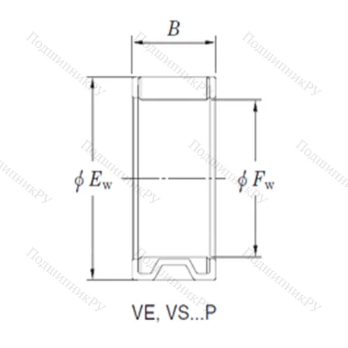 Подшипник игольчатый радиальный VE 182727AB 1