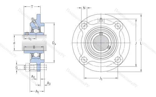 Подшипниковый узел FYC 50 TF в Брянске