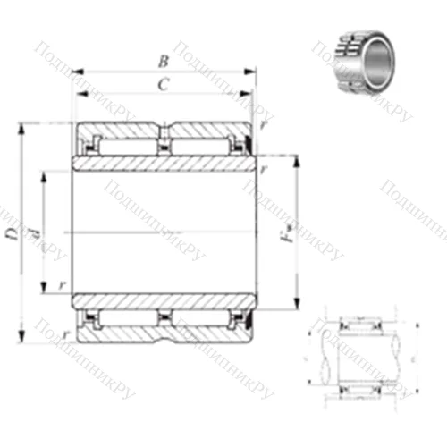 Подшипник игольчатый радиальный