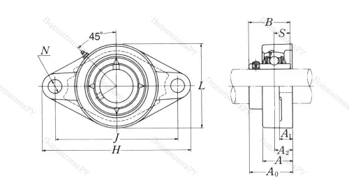 Подшипниковый узел UCFL 207 D 1 NSK в Брянске