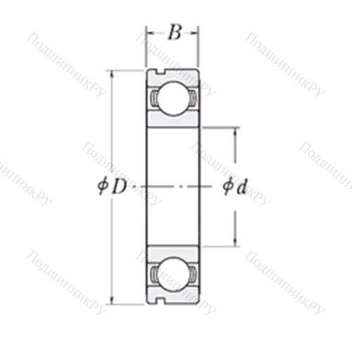 Подшипник шариковый радиальный LJ 1.1/8-N