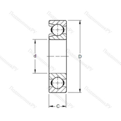 Подшипник шариковый радиальный