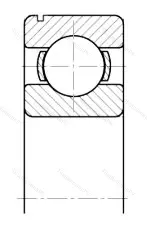 Модификация подшипника 6-50306АКУ размер 30x72x19