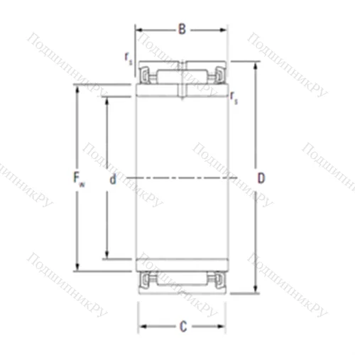 Подшипник игольчатый радиальный NA 4903,2RS