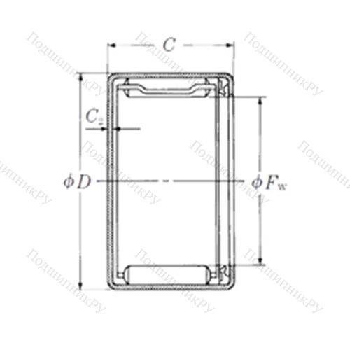 Подшипник игольчатый радиальный MFJT-4022