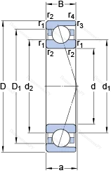 Подшипник 7022 CD/HCP 4A