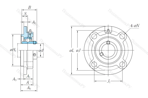 Подшипниковый узел UCFC 209 J в Брянске