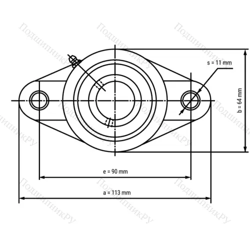 Подшипниковый узел SSUCFLPL 201-W - Вал: 12 мм от производителя  LPZ