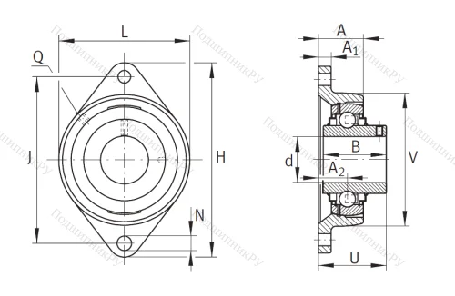 Подшипниковый узел RCJTY 17 XL в Брянске