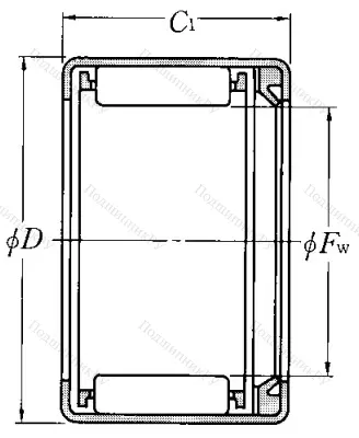 Игольчатый подшипник HK 1414 L от производителя  NTN