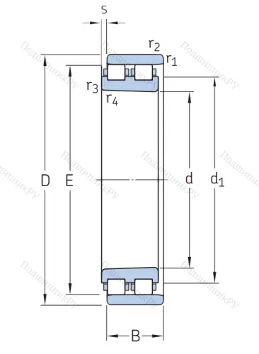 Роликовый цилиндрический подшипник NN 3010 KTN/SP от производителя  SKF