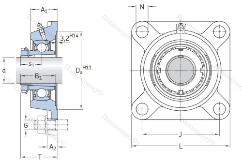 Подшипниковый узел FYJ 60 TF в Брянске