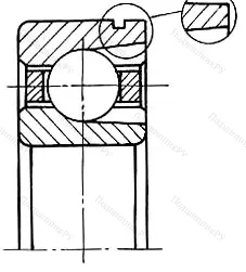 Модификация подшипника 76-170307ЕШ3 размер 35x80x21