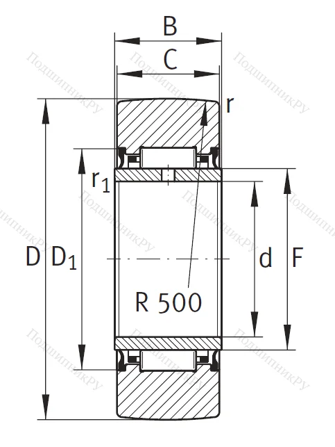 Подшипник NA 2205 2RSR