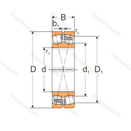 Подшипник роликовый радиальный самоцентрирующийся 22316 MAW 33