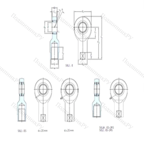 Подшипник скольжения сферический SIA 50ES-2RS