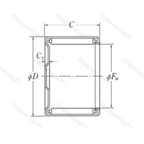 Подшипник игольчатый радиальный MF-5520