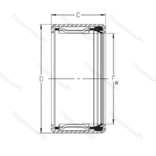 Подшипник игольчатый радиальный SCH 813PR