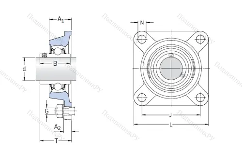 Подшипниковый узел FY 35 TF в Брянске