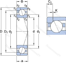 Подшипник 7040 CD/P 4AH 1 в Брянске