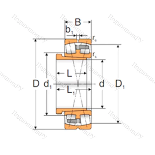 Подшипник роликовый радиальный самоцентрирующийся 22336 ACKMW 33+AH 2336