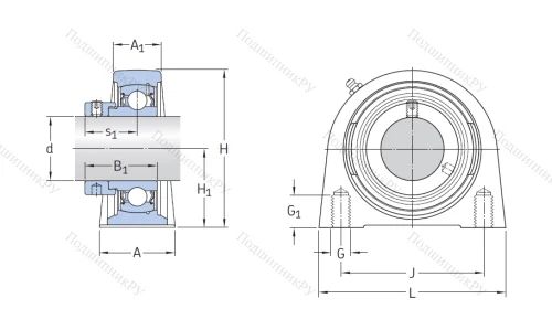 Подшипниковый узел SYF 30 FM в Брянске