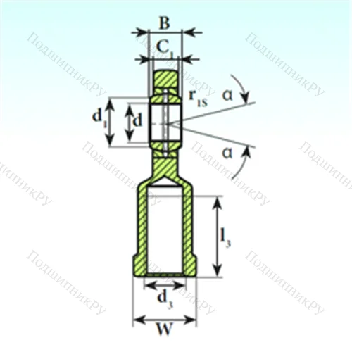 Подшипник скольжения сферический SI 40 ES от производителя  ISB