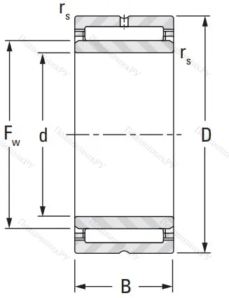 Игольчатый подшипник NA 4908 XL от производителя  INA