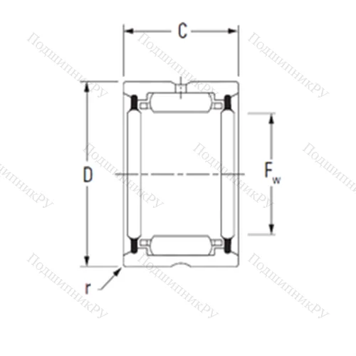 Подшипник игольчатый радиальный