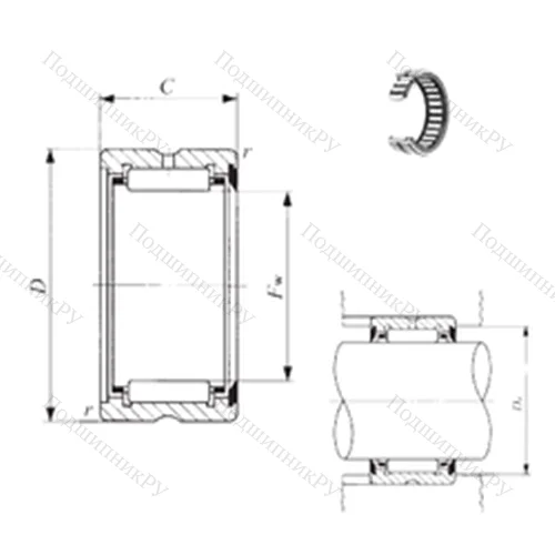 Подшипник игольчатый радиальный