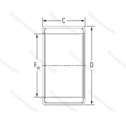 Подшипник игольчатый радиальный YM 172412-1