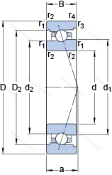 Подшипник 7015 CB/P 4A