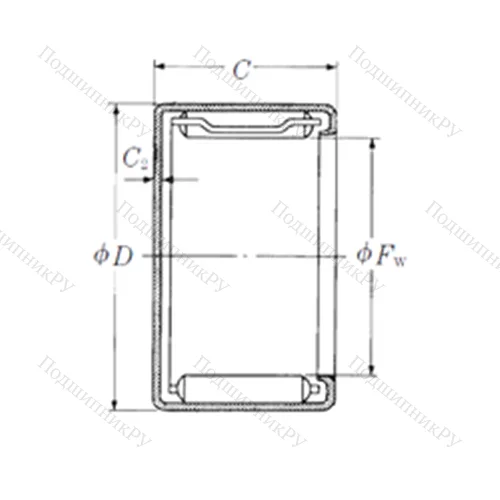 Подшипник игольчатый радиальный MFJL-2820L