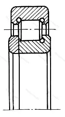 Модификация подшипника 592708М1 размер 40x77,5x23 ГПЗ-10