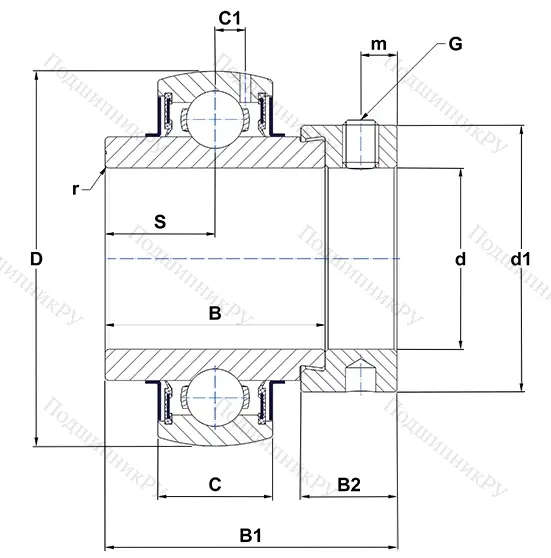 Корпусный подшипник