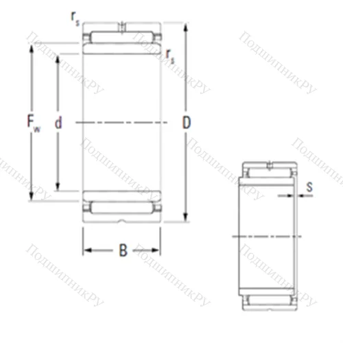 Подшипник игольчатый радиальный NKJ 30/20