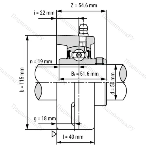 Подшипниковый узел SSUCFL 210 - Вал: 50 мм